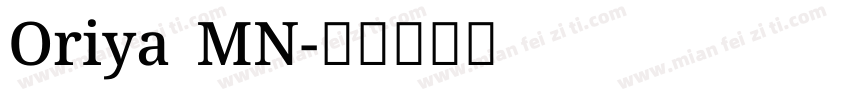 Oriya MN字体转换